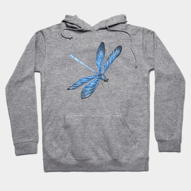 Watercolor Dragonfly Hoodie by DDP Design Studio